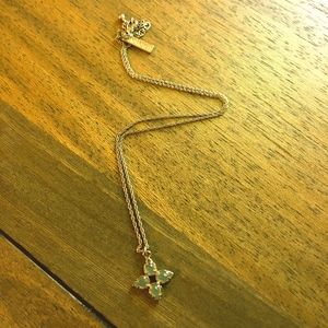 Kendra Scott light green pendant necklace